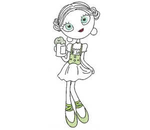 Stickdatei - Bayrisches Mädel 2